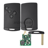 For Renault Koleos Car keyless 4 button Remote key  with PCF7952 Chip and 433.9Mhz (No Logo)（Include PCF7941 chips function）