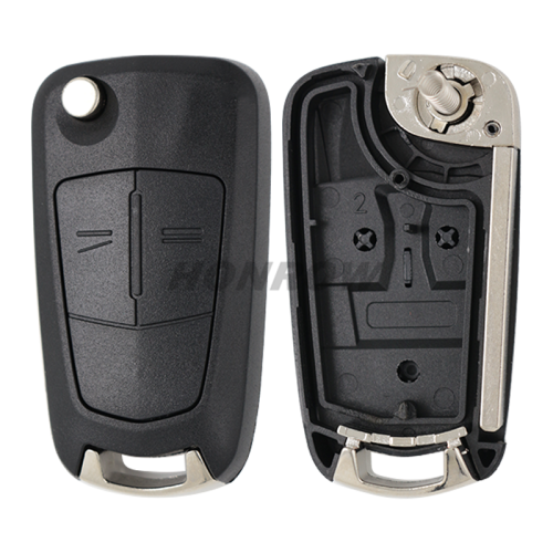 After Market For Opel Vectra C  2 button flip remote key with 434mhz PCF7946 chip Genuine Part Number: 93187530