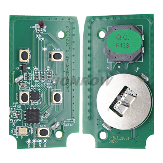 Lonsdor K518ISE 5 button remote key PCB 433Mhz for LandRover  2018+ JLR