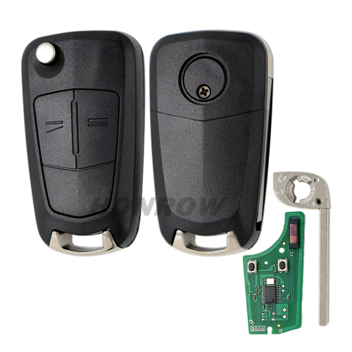 For Opel VAUXHALL and ASTRA H 2 Button Flip Remote Key  with 7941 Chip and 433MHZ (Before 2006)