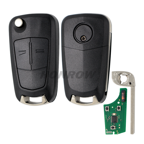 After Market For Opel Vectra C  2 button flip remote key with 434mhz PCF7946 chip Genuine Part Number: 93187530