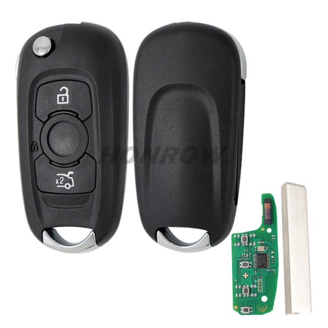 For Opel 3 button Flip remote key with PCF7961E 433Mhz HITAG 2 46CHIP For：Opel /Vauxhall Astra K 2015-2017