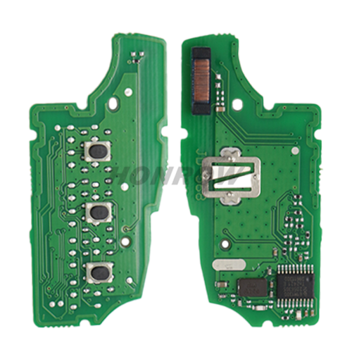 For Aftermarket Renault Captur Megane3 3 button flip remote key Hitag AES 4A PCF7961M chip with 434mhz  FCCID:CWTWB1G767