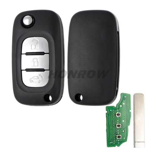 For Renault 3 button remote key with 434mhz PCF7961M chip