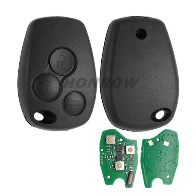 For Renault 3 button remote key with 433mhz & 7961M(HITAG AES) chip