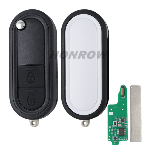 For MG 2 Button  Flip Folding Remote Key with 433MHz ID46 HITAG2 PCF7941A Chip