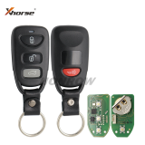 Xhorse Universal Remote Key Fob 4 Button for Hyundai Type XKHY01EN