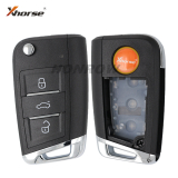Xhorse VVDI  Remote Key MQB Type 3 button Keyless smart key XSMQB1EN