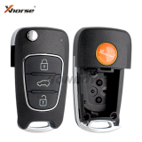 Xhorse XNHY02EN Wireless Remote Key Hyundai Flip 3 Buttons