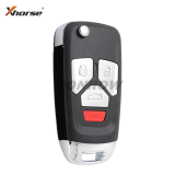 Xhorse VVDI  For Audi Type Universal Remote Flip Key 3+1 Buttons Wireless XNAU02EN