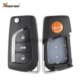 XHORSE XNTO00EN For Toyota Style 3 button Wireless Universal Remote Key