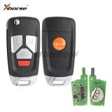 Xhorse VVDI  For Audi Type Universal Remote Flip Key 3+1 Buttons Wireless XNAU02EN