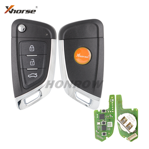 XHORSE XKKF03EN Wire Remote Key Knife Flip 3 Buttons