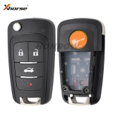 XHORSE VVDI for GM FLIP KEY TYPE UNIVERSAL REMOTE KEY 4 BUTTONS – WIRELESS  PN :XNBU01EN