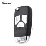 Xhorse XNAU01EN Wireless Remote Key Audi Flip 3/4 Button Key English