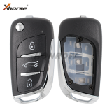 Xhorse VVDI  Remote Key DS Type Wire Remote Key 3 button Universal Remote Key  XKDS00EN