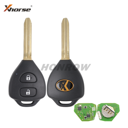 Xhorse XKTO05EN Wired Universal Remote Key for Toyota Style Flat 2 Buttons