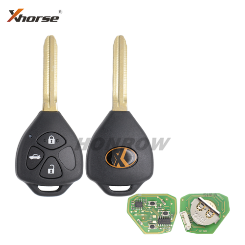 Xhorse VVDI2 XKTO03EN Wired Universal Remote Key for Toyota Style 3 Buttons