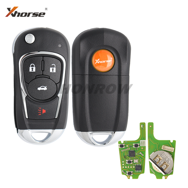 XHORSE VVDI English Version 3+1 Buttons  XKBU02EN for Buick Style Wire Universal Remote Key  for VVDI Key Tool VVDI2