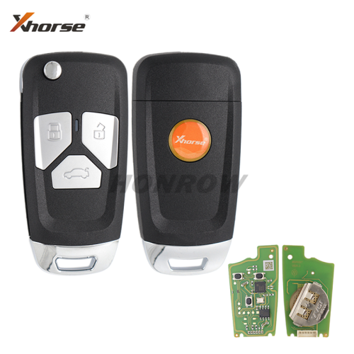 XHORSE VVDI for Audi Style Universal Flip Remote Key With 3 Button Wire XKAU01EN