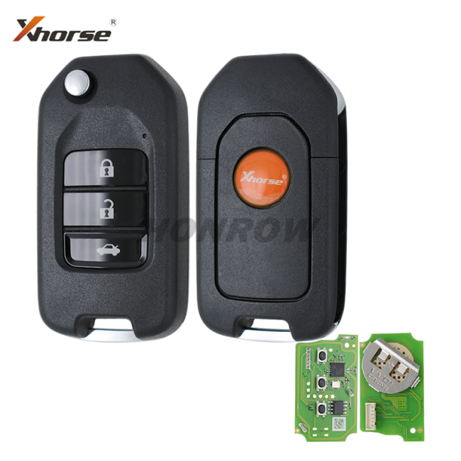 Xhorse XKHO00EN Wire Remote Key Honda Flip 3 Buttons English