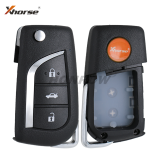 XHORSE XKTO00EN For Toyota Style 3 button Wire Universal Remote Key