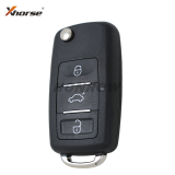 Xhorse XEB510EN Super Remote Key VW B5 Flip 3 Button Built-in XT27B Super Chip