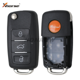 Xhorse XEB510EN Super Remote Key VW B5 Flip 3 Button Built-in XT27B Super Chip