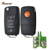 Xhorse XEB510EN Super Remote Key VW B5 Flip 3 Button Built-in XT27B Super Chip