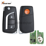 XHORSE XKTO01EN For Toyota Style 2 button Wire Universal Remote Key