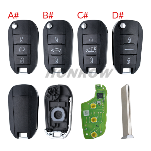 Xhorse VVDI  XEPG00EN with XT27B Super Chip Super Remote with key shell HU83 407 key balde