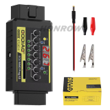 GODIAG GT105 II ECU IMMO Prog AD OBD2 Break Out Box ECU Connector Display Vehicle Voltage Car Battery Voltage Lower Than 11V