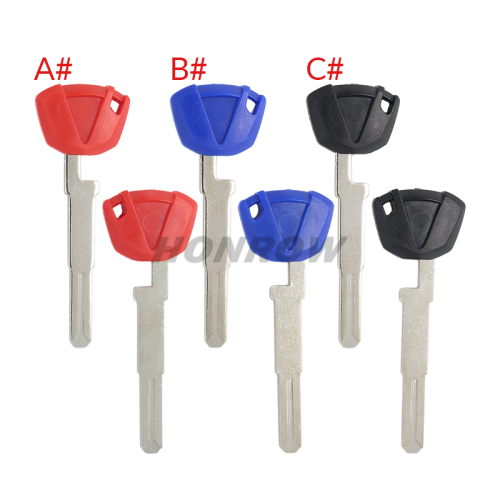 For KAWASAKI motorcycle key blank ， please choose the color red blue black