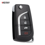 KEYDIY Toyota style 3+1 button remote key B13-4  for KD900  KDX2 KD MAX Key Programmer to produce any model remote