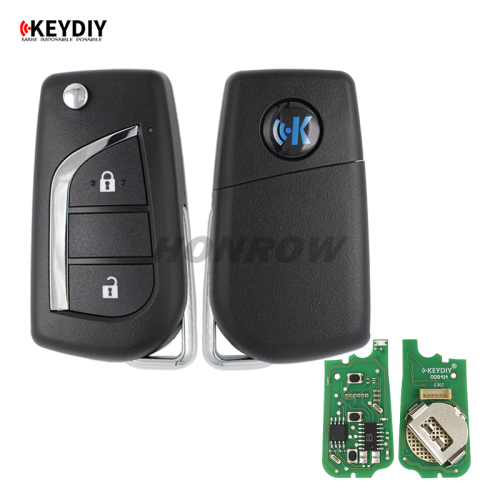 KEYDIY Toyota style 2 button remote key B13 2 for KD900 URG200 KDX2 KD MAX Key Programmer to produce any model remote