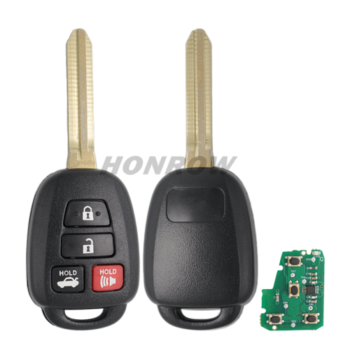 For To 3+1 button remote key with 315MHZ (FCC ID is FCC:HYQ12BEL)