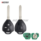 KEYDIY Toyota style 3 button remote key B05 for KD900 URG200 KDX2 KD MAX to produce any model remote