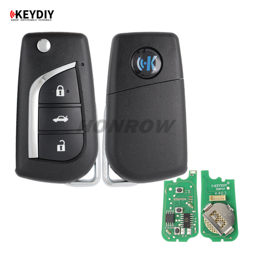 KEYDIY Toyota style 3 button remote key B13-3 for KD900 URG200 KDX2 KD MAX to produce any model remote