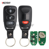 KEYDIY Hyundai style 3+1 button remote key B09-3+1 for KD900 URG200 KDX2 KD MAX to produce any model remote