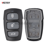 KEYDIY Hyundai style 3+1 button remote key B20-3+1 for KD900 URG200 KDX2 KD MAX to produce any model  remote