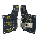 For VW Non-keyless MQB platform  3 button flip remote key  with ID48 chip-434mhz HU66 Blade black pcb board