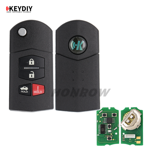 KEYDIY Mazda style B14-4 button remote key for KD900 URG200 KDX2 KD MAX to produce any model  remote