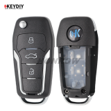 KEYDIY Ford style 3button remote key B12-3 for KD900 URG200 KDX2 KD MAX to produce any model  remote