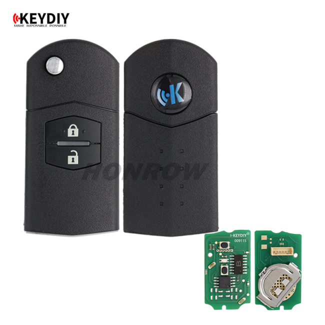 KEYDIY Mazda style B14-2 button remote key for KD900 URG200 KDX2 KD MAX to produce any model  remote