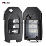 KEYDIY Honda style 2+1 button remote key B10-2+1 for KD900 URG200 KDX2 KD MAX to produce any model  remote
