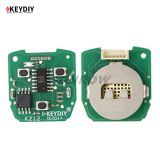KEYDIY Ferrari style B17-3 3 button remote key for KD900 URG200 KDX2 KD MAX to produce any model  remote . with blade hole