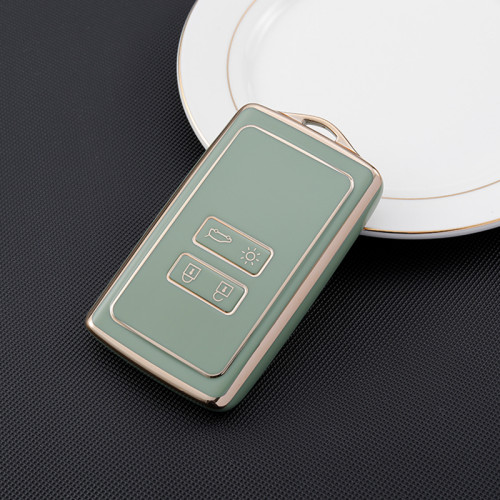 Gold TPU Car Key Cover For Renault Key Protect Case