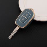 Gold TPU Car Key Cover For Renault Key Protect Case