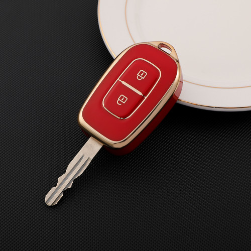 Gold TPU Car Key Cover For Renault Key Protect Case