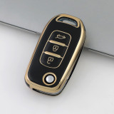 Gold TPU Car Key Cover For Renault Key Protect Case
